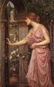 John William Waterhouse Psyche Opening the Door into Cupid Garden oil painting picture wholesale